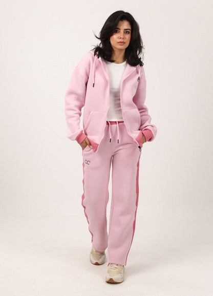 Milton Side Stripe Sweatpants – Pink