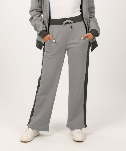 Milton Side Stripe Sweatpants – Grey