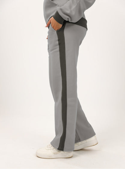 Milton Side Stripe Sweatpants – Grey