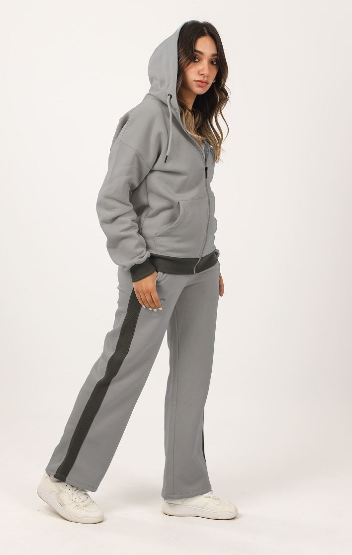 Milton Side Stripe Sweatpants – Grey