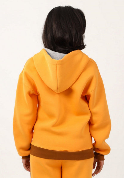 Bi-Tone Front Zipper Hoodie