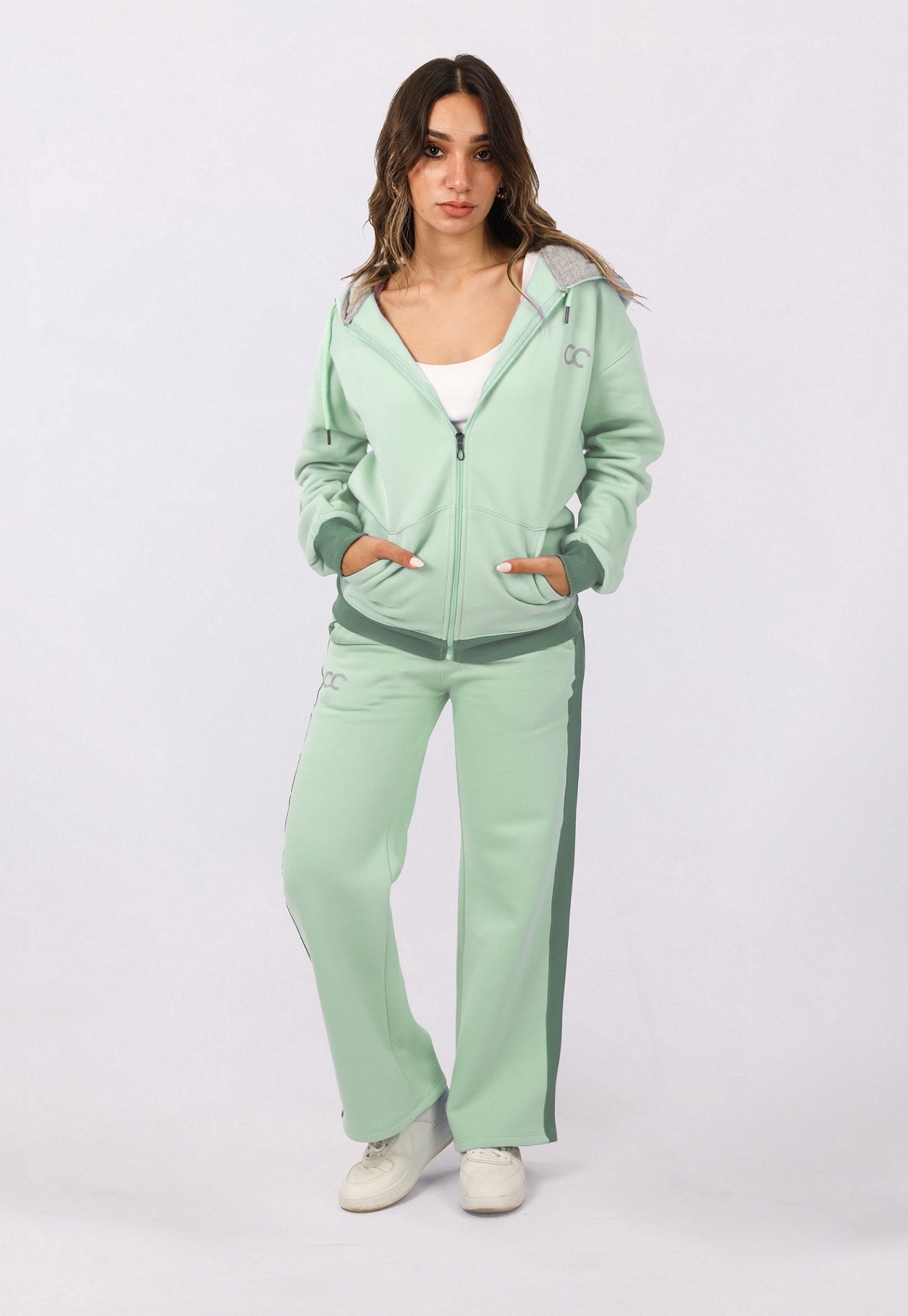 Bi-Tone Tracksuit Set