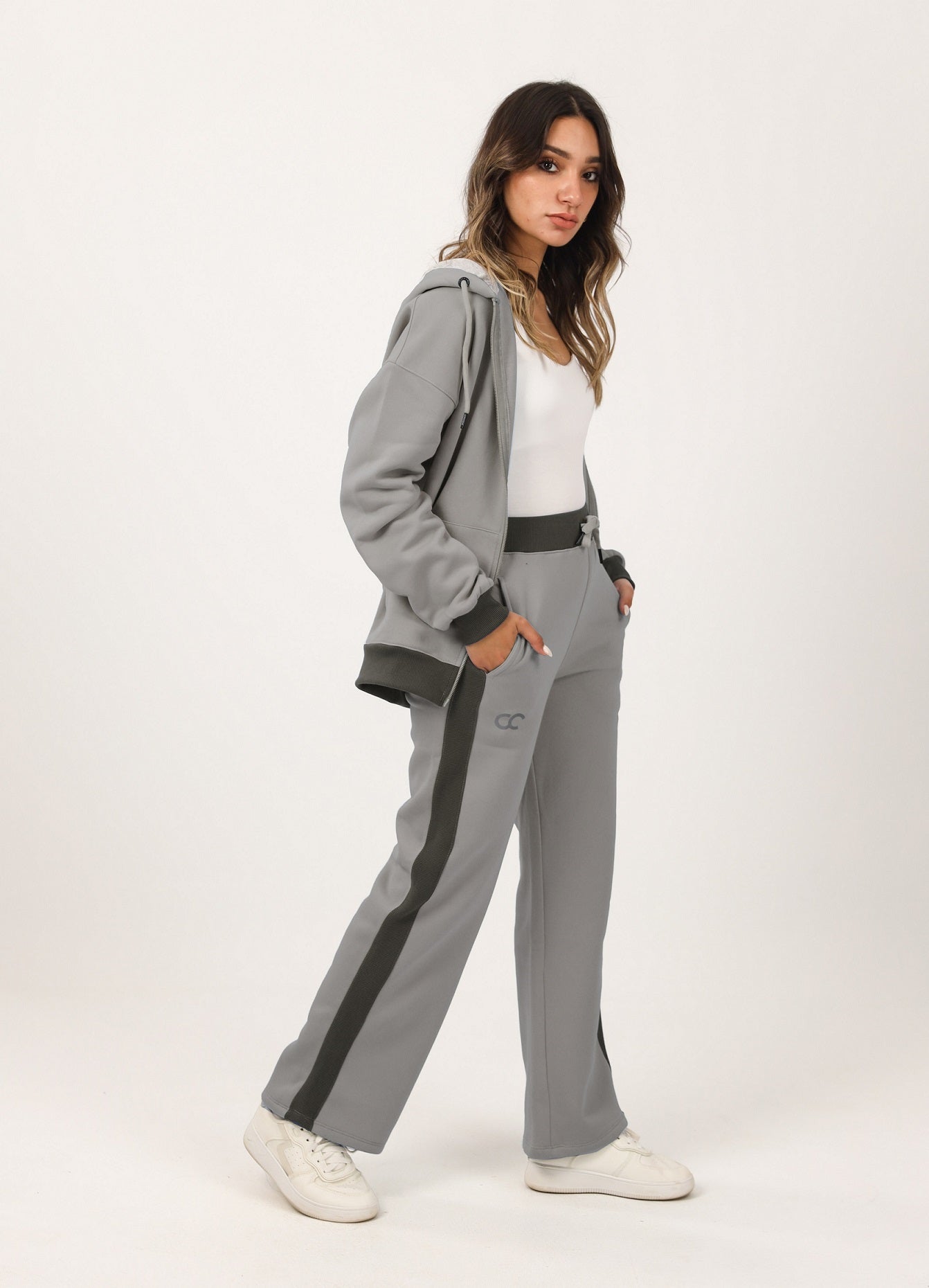 Bi-Tone Tracksuit Set