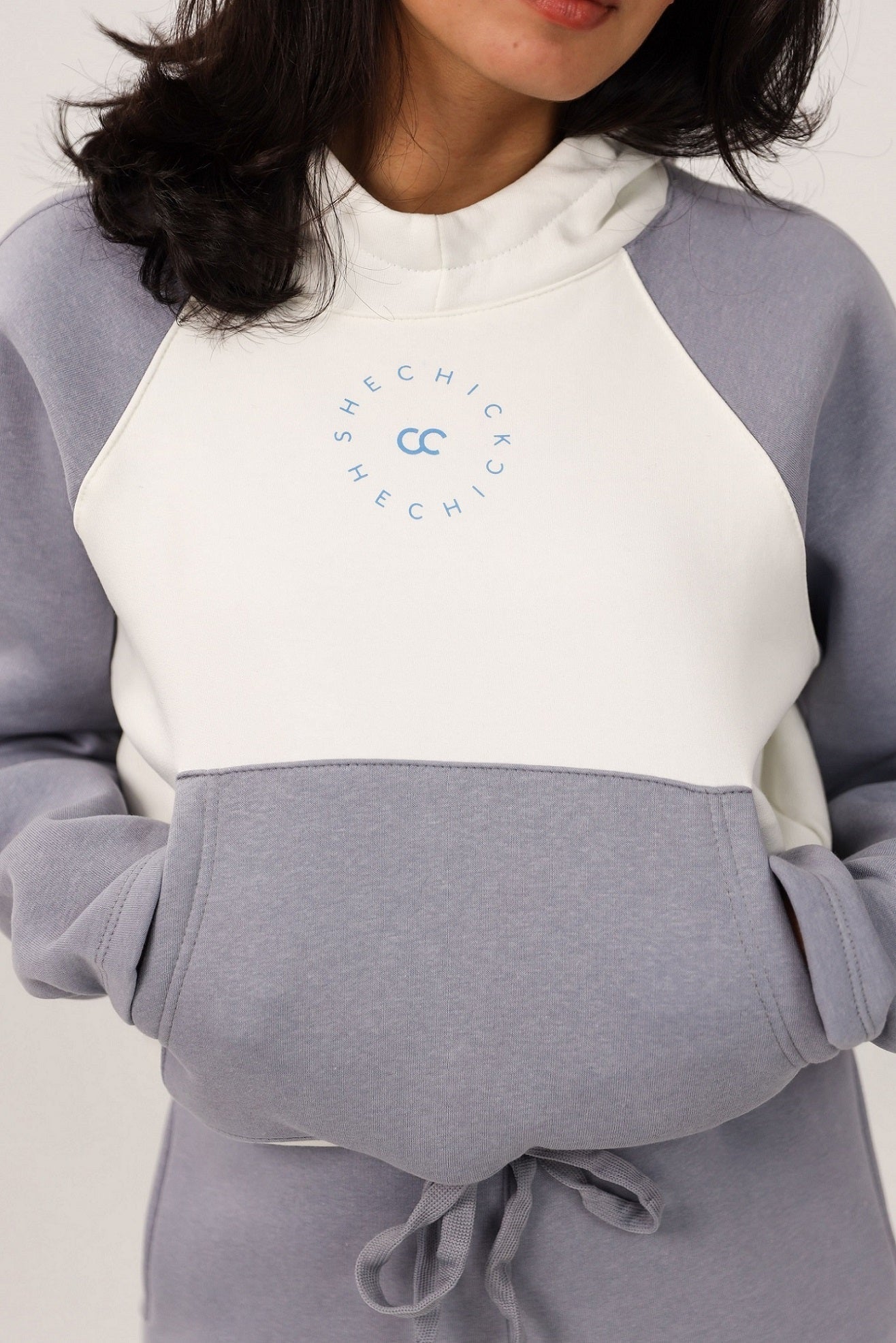 Drawstring Cropped Hoodie