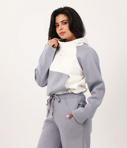 Drawstring Cropped Hoodie