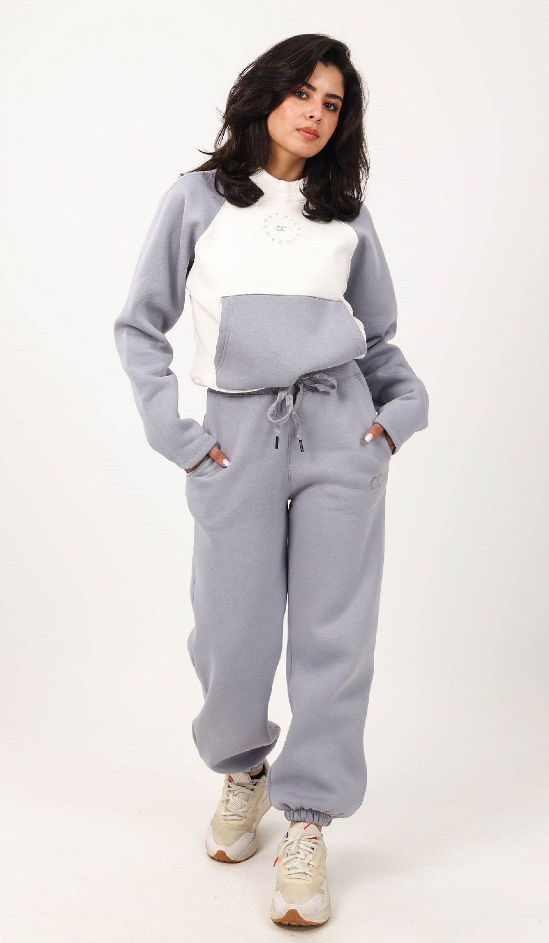 Drawstring Cropped Hoodie