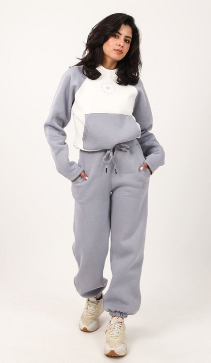 Drawstring Cropped Hoodie