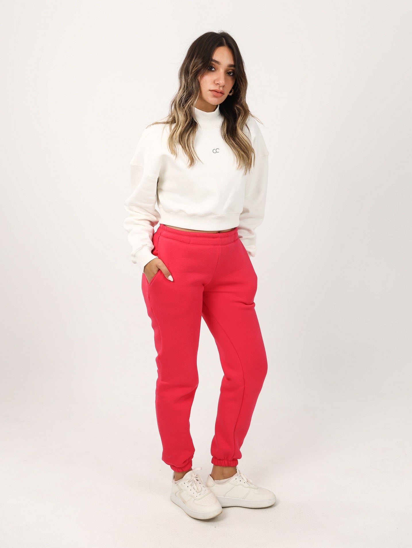 Milton Regular Fit Sweatpants – Hot Pink