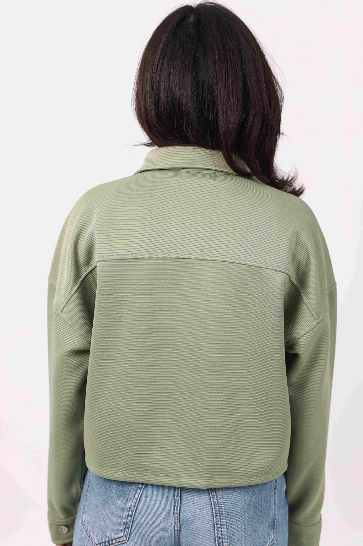 Cropped Shirt Jacket