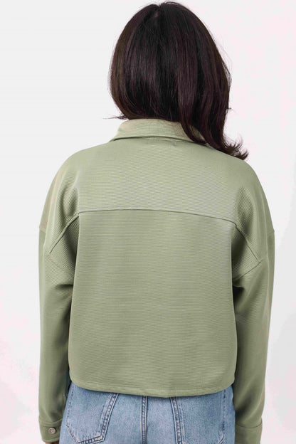 Cropped Shirt Jacket