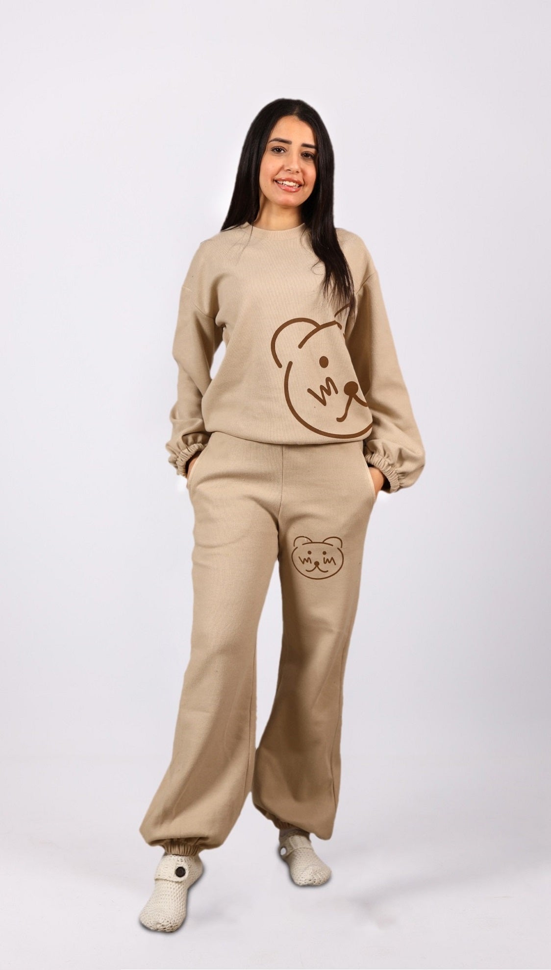 Cute Teddy Bear Printed Set