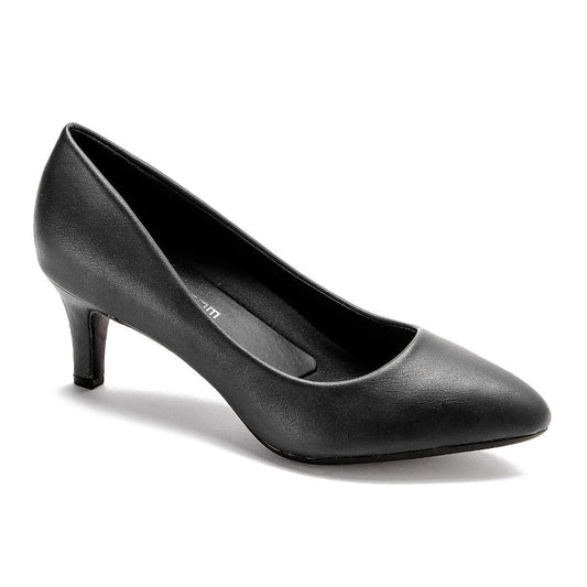 Classic Pointed Pumps –  Black