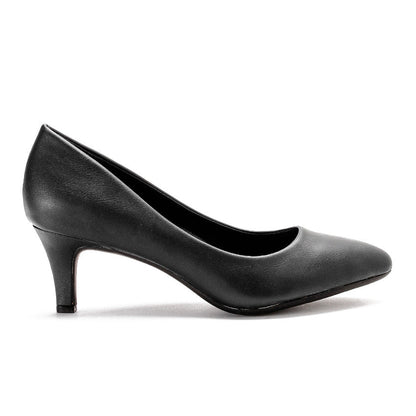 Classic Pointed Pumps –  Black