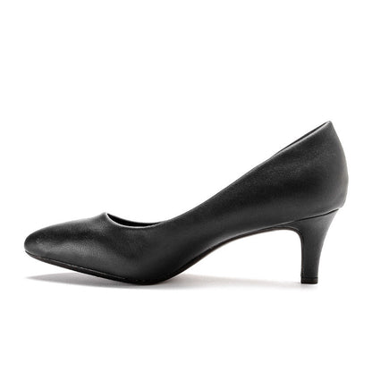 Classic Pointed Pumps –  Black