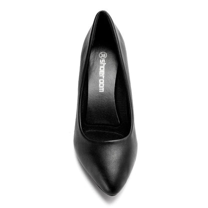 Classic Pointed Pumps –  Black