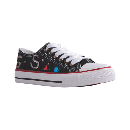 Low-top canvas sneakers - Black
