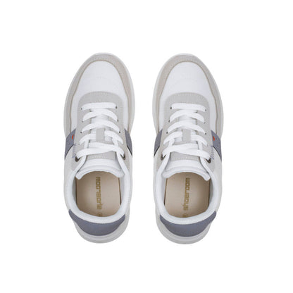 Mesh & PU Leather Colorblock Sneakers – Multicolor