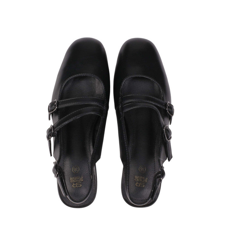 Pu Leather Decollete – Black (SR-3525)