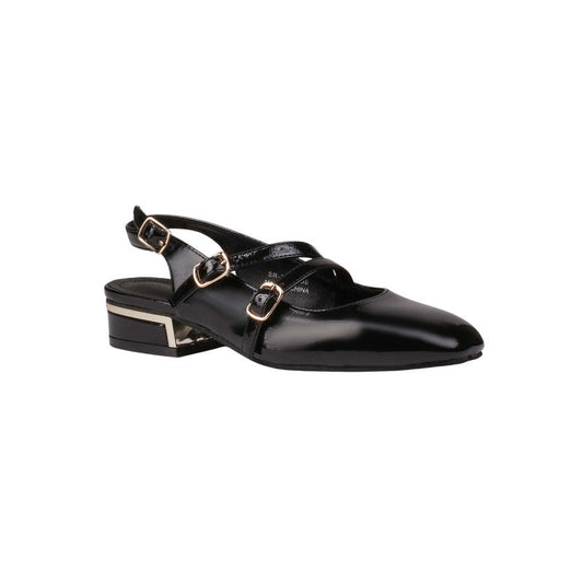 Pu Leather Patent Decollete – Black (SR-3525)
