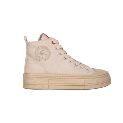 Suede Leopard High-Top Sneakers – Beige (SR-3496)