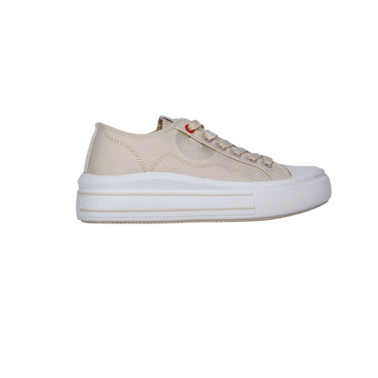 Textile Solid Sneakers – Beige (SR-3509)