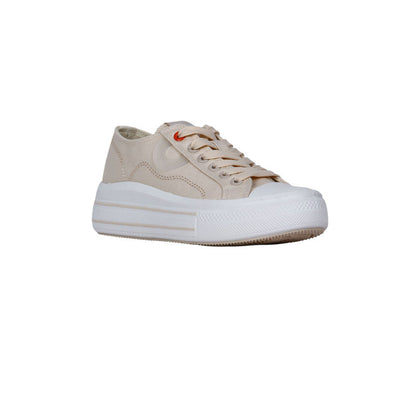 Textile Solid Sneakers – Beige (SR-3509)