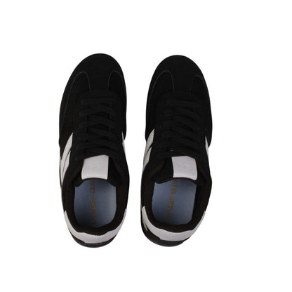 Suede Solid Sneakers – Black (SR-3546)