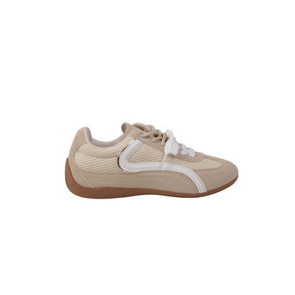 Suede Mesh Sneakers – Beige (SR-3550)