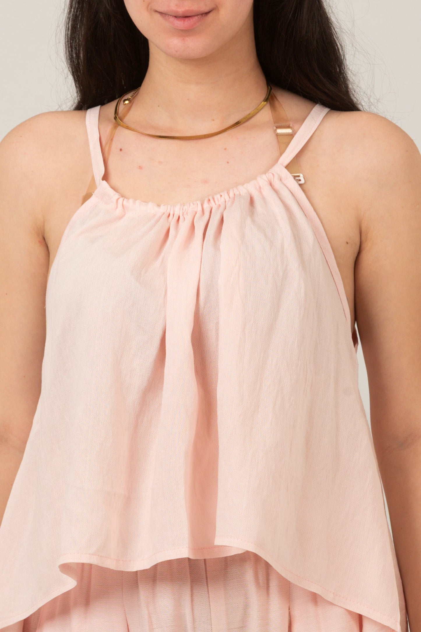 Linen Halter Neck Set Top & Pant For Women