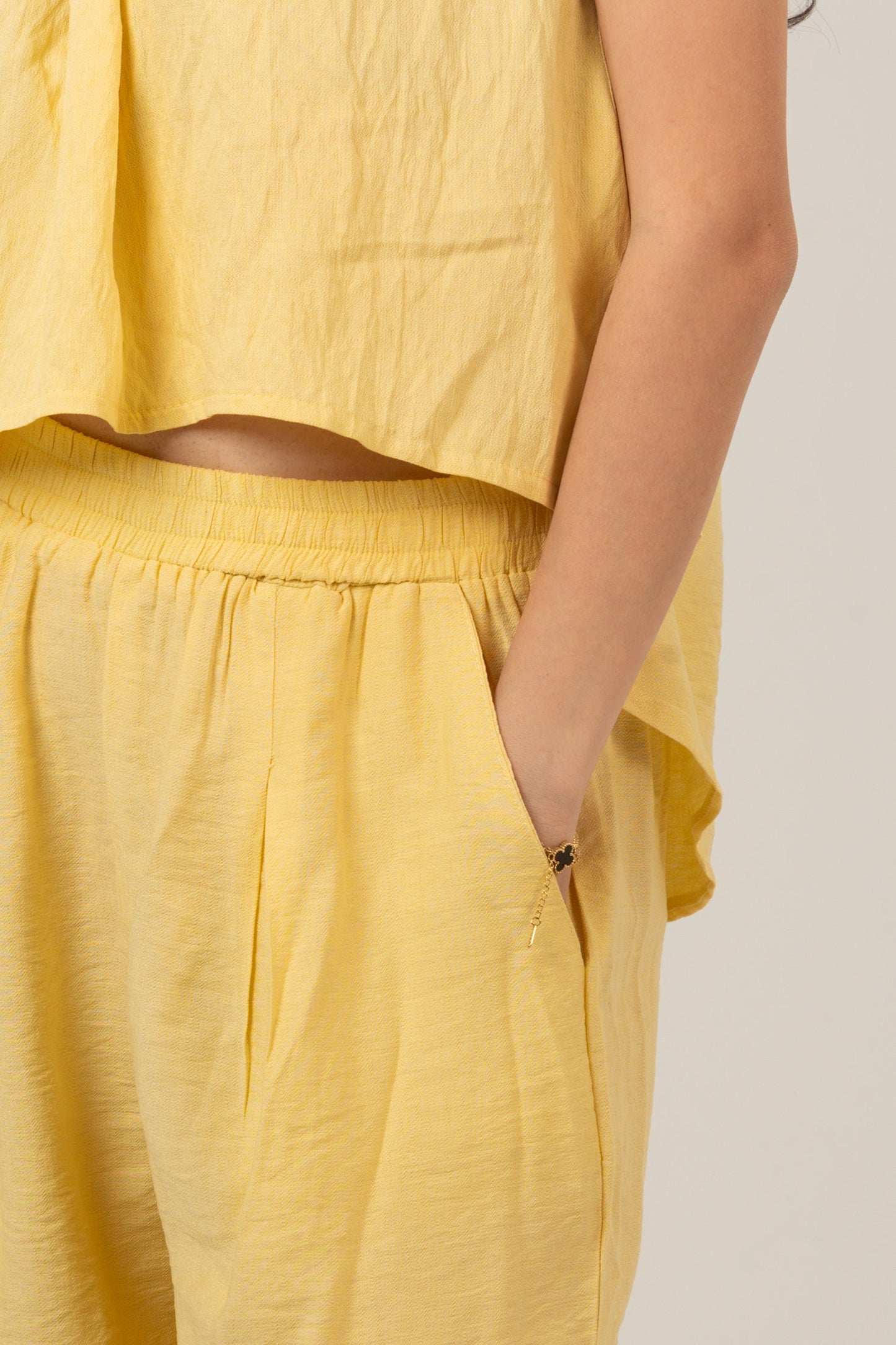 Linen Halter Neck Set Top & Pant For Women