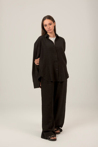 Linen Oversized Set Shirt & Pant