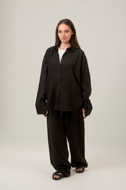 Linen Oversized Set Shirt & Pant