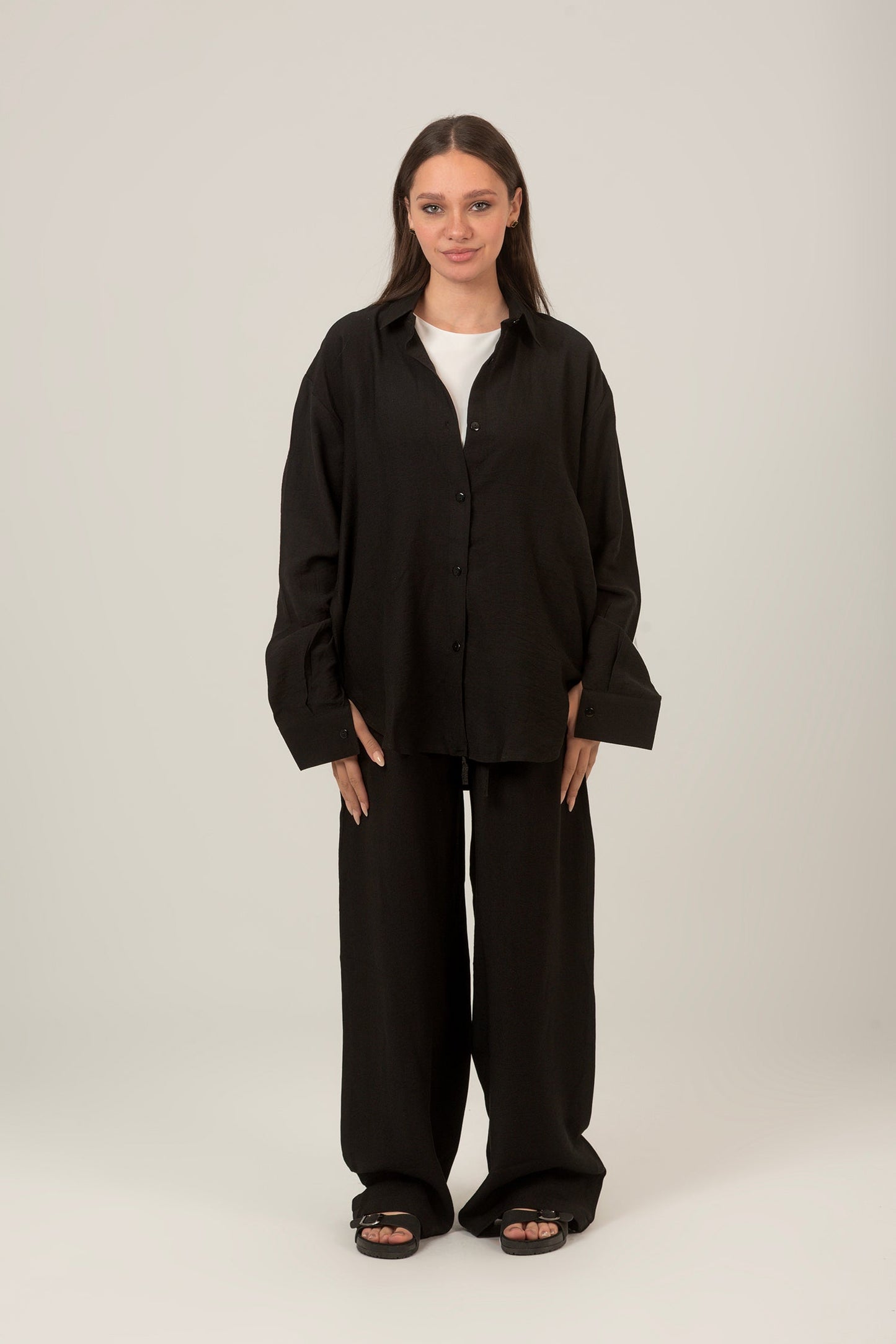 Linen Oversized Set Shirt & Pant