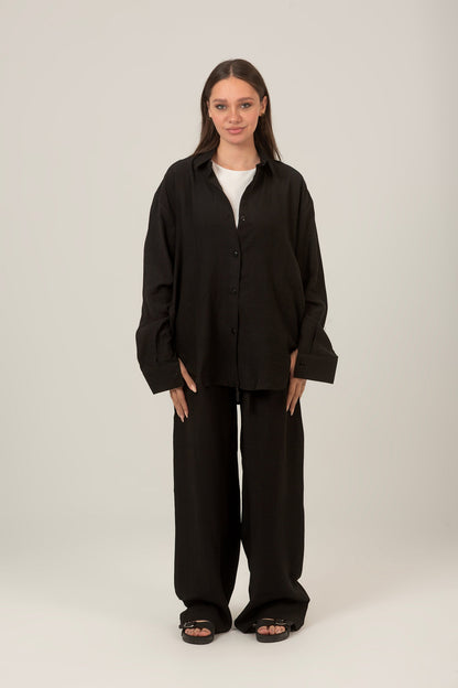 Linen Oversized Set Shirt & Pant