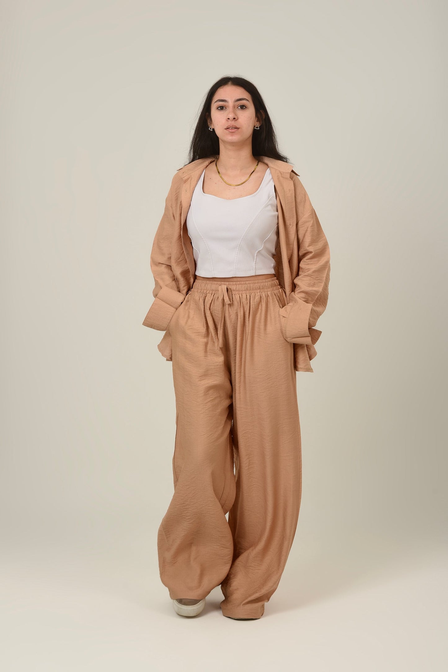 Linen Oversized Set Shirt & Pant
