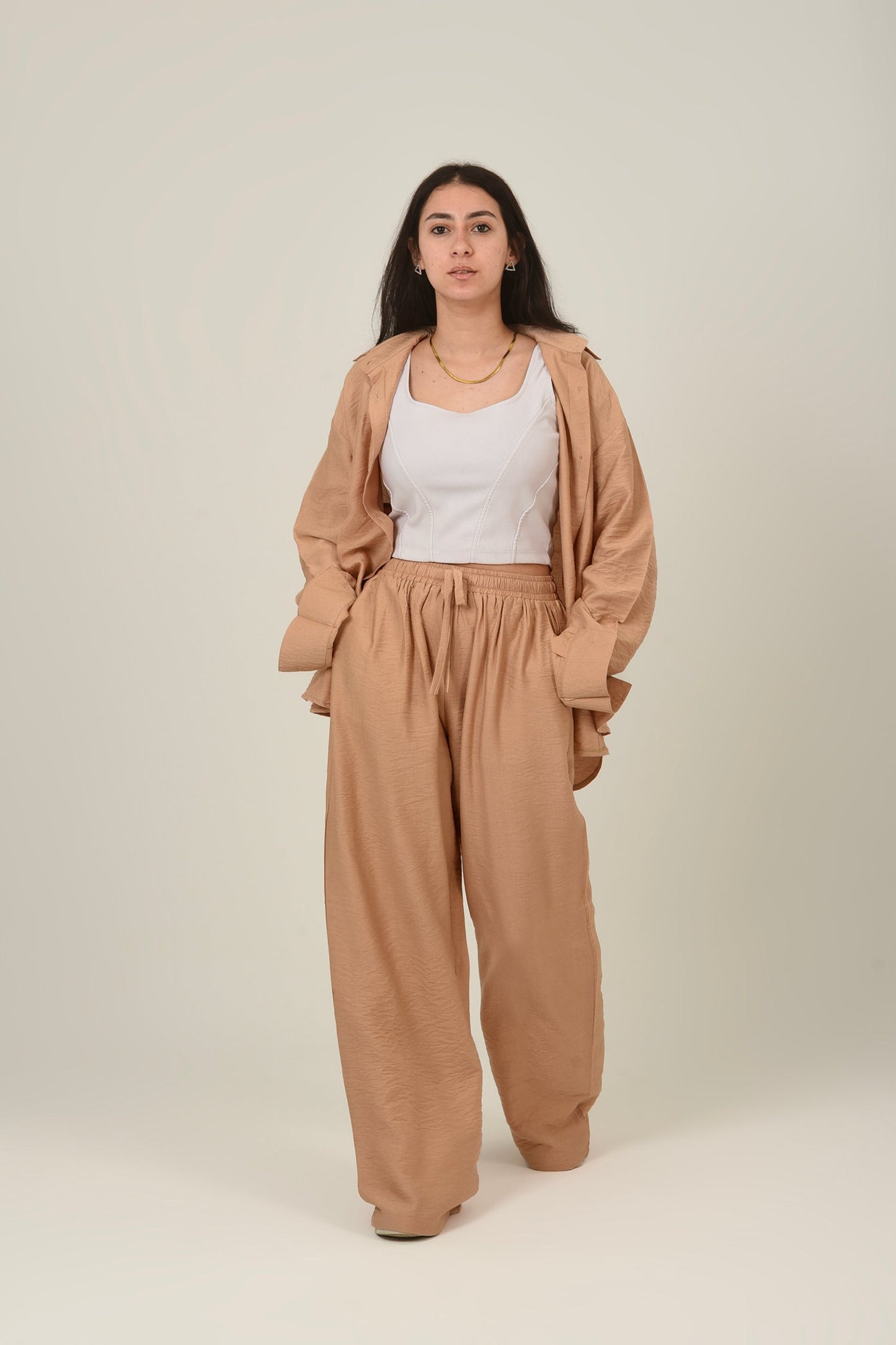 Linen Oversized Set Shirt & Pant