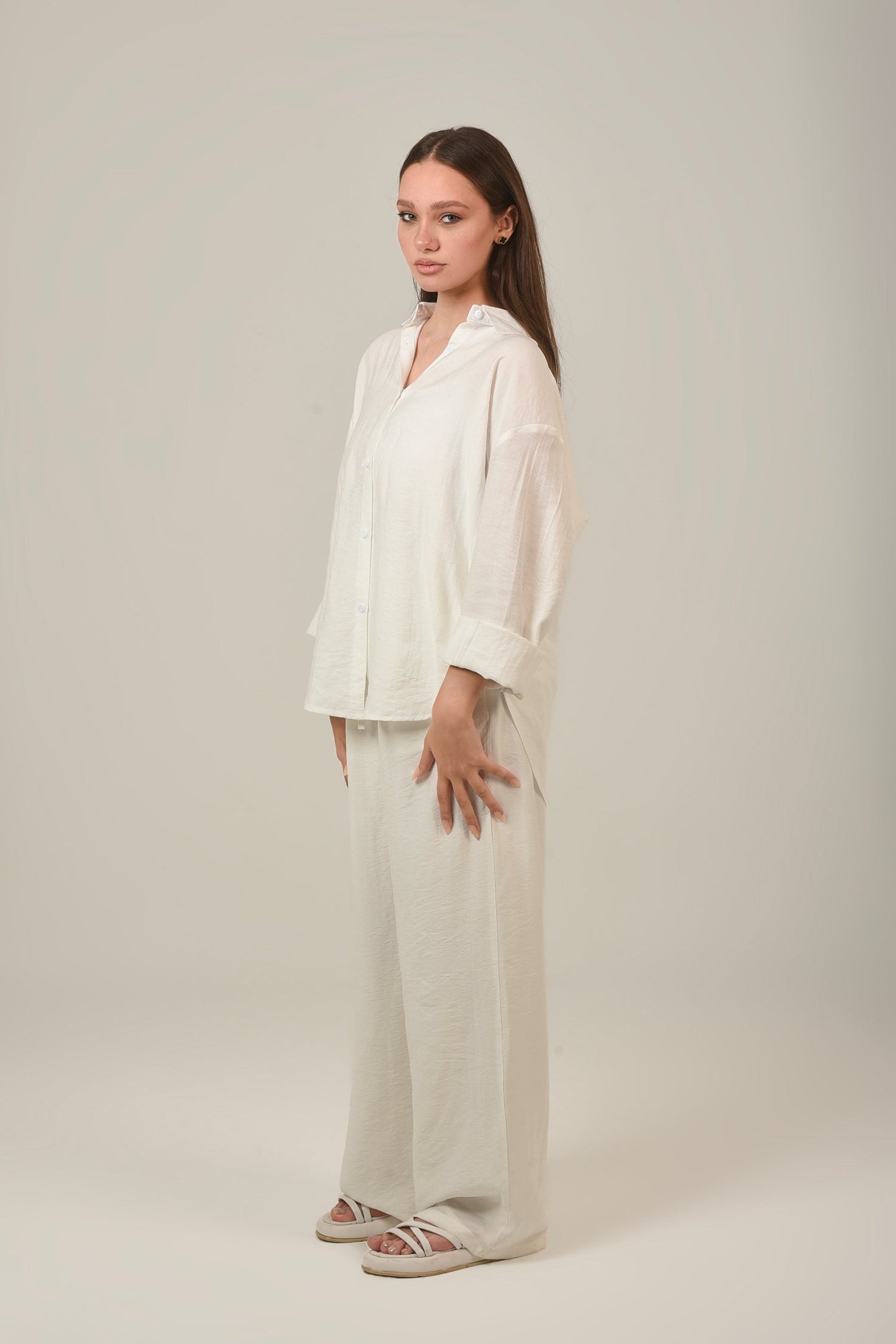 Linen Oversized Set Shirt & Pant