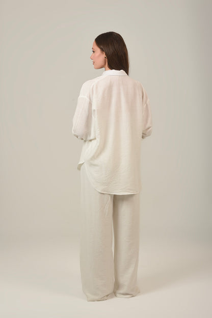Linen Oversized Set Shirt & Pant