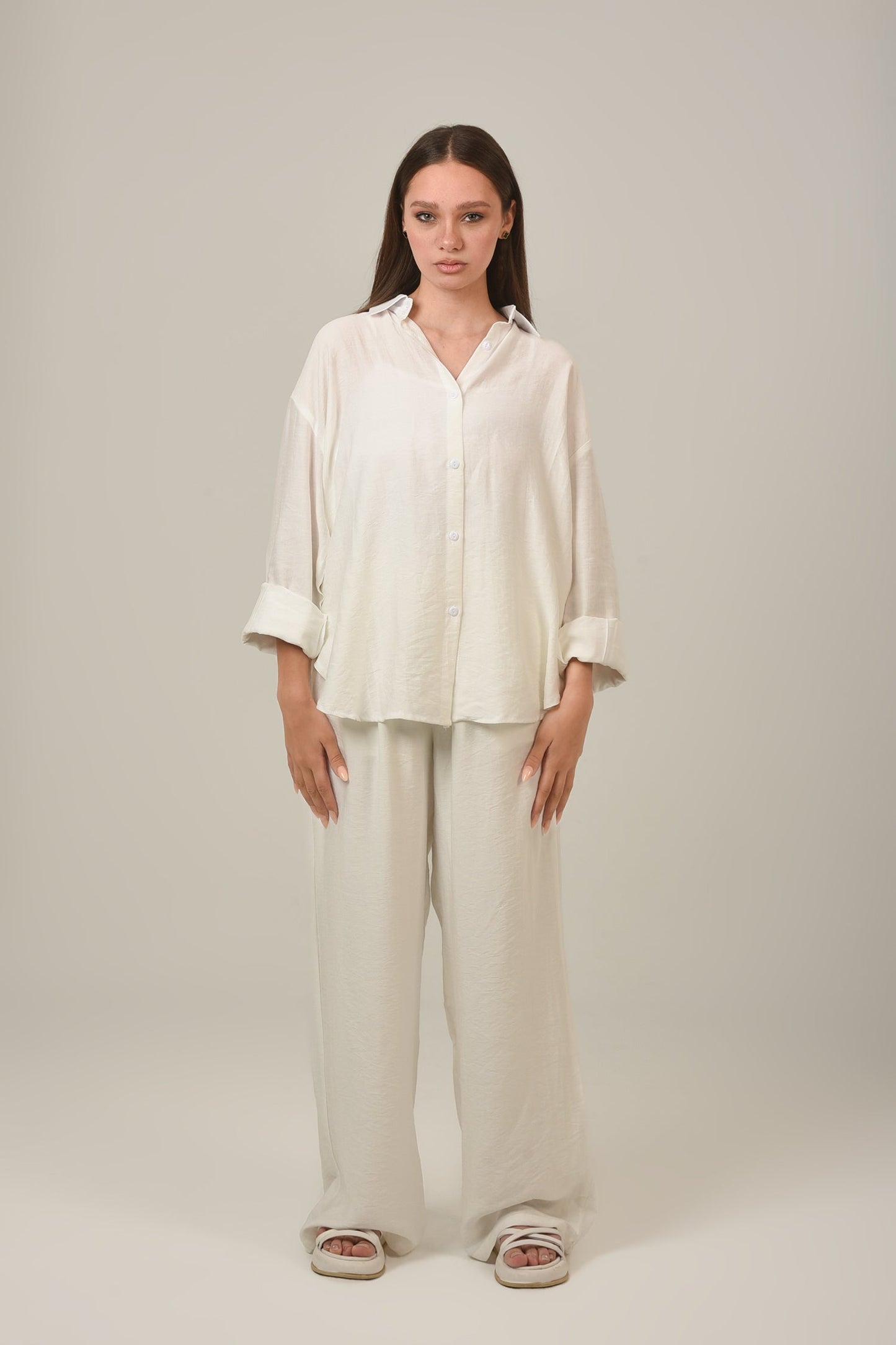 Linen Oversized Set Shirt & Pant