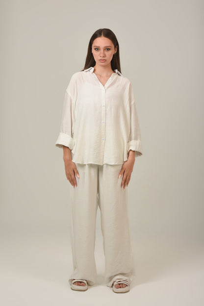 Linen Oversized Set Shirt & Pant