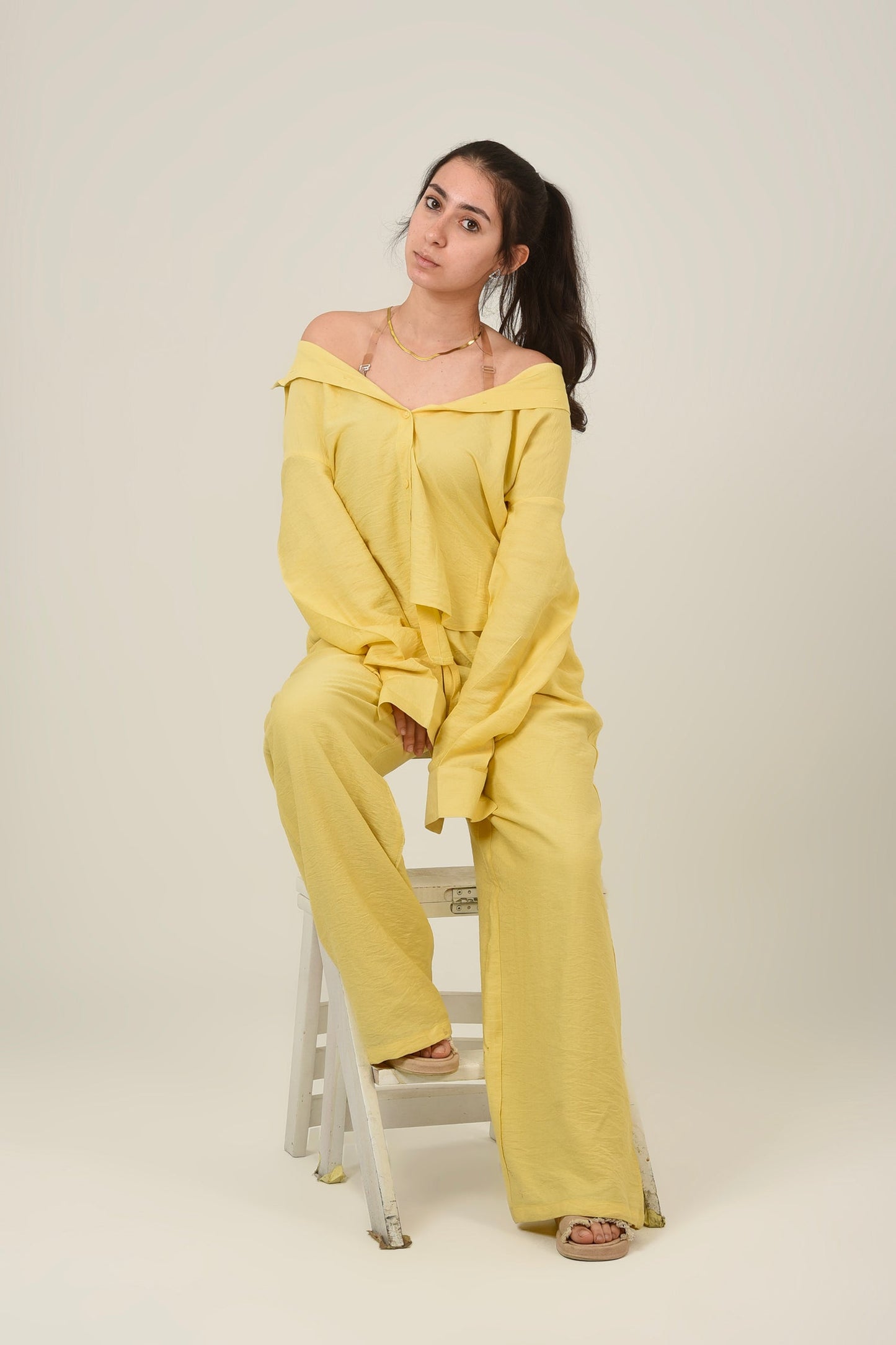 Linen Oversized Set Shirt & Pant