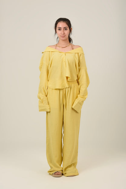 Linen Oversized Set Shirt & Pant