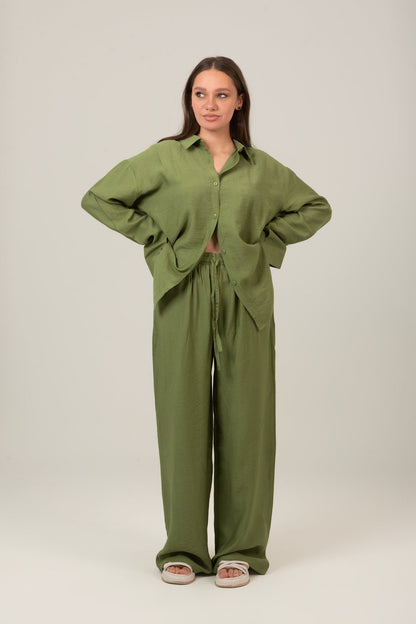 Linen Oversized Set Shirt & Pant