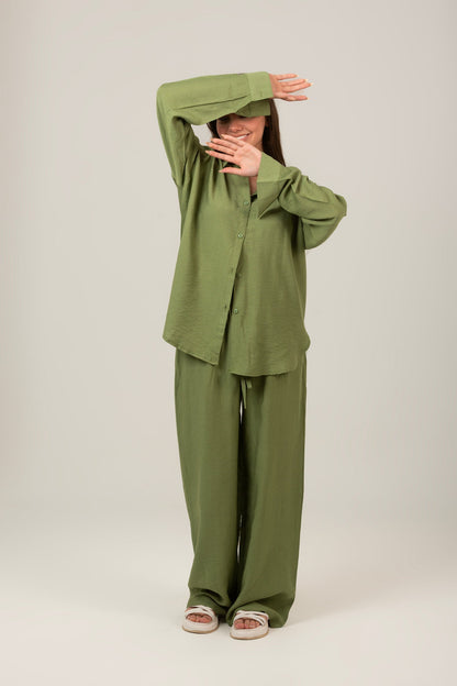 Linen Oversized Set Shirt & Pant