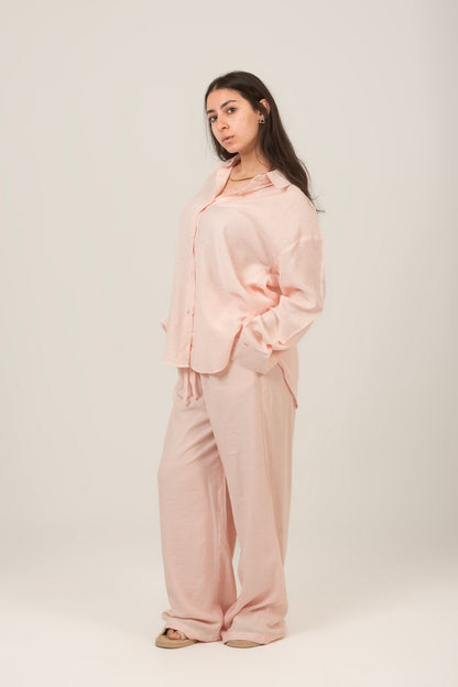 Linen Oversized Set Shirt & Pant