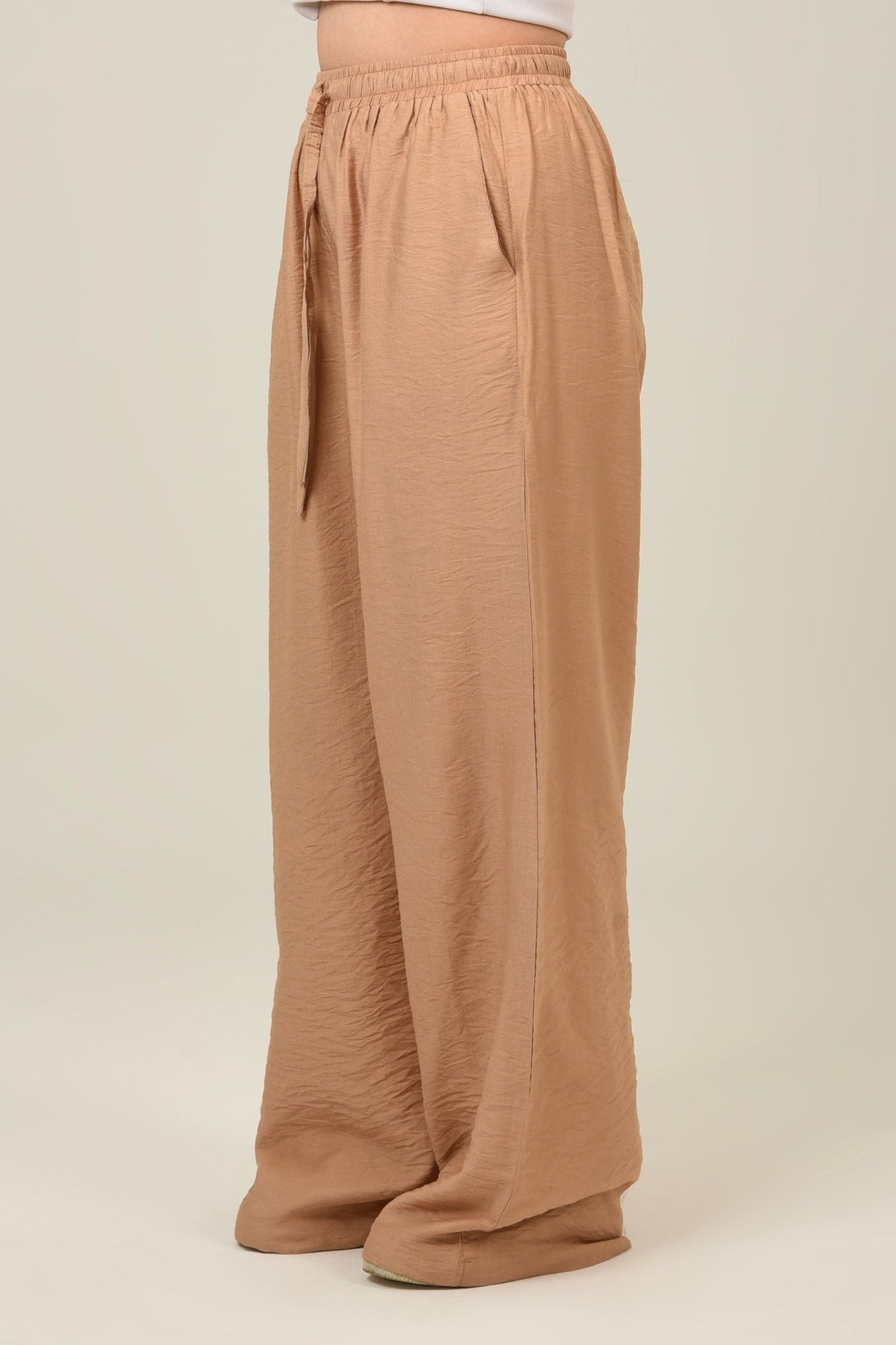 Linen High Waist Pants