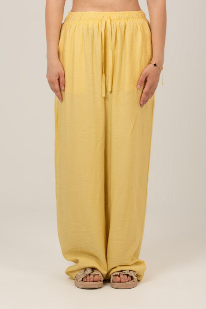 Linen High Waist Pants