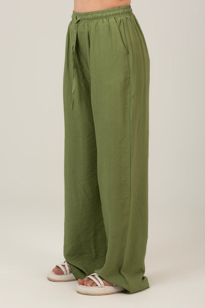 Linen High Waist Pants