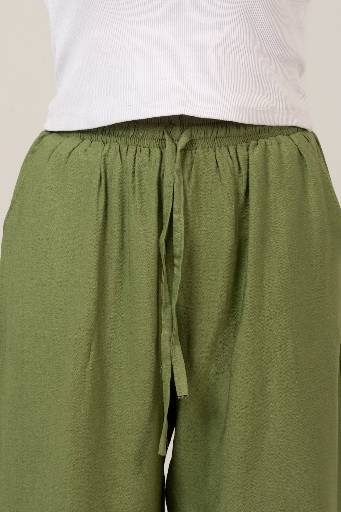 Linen High Waist Pants