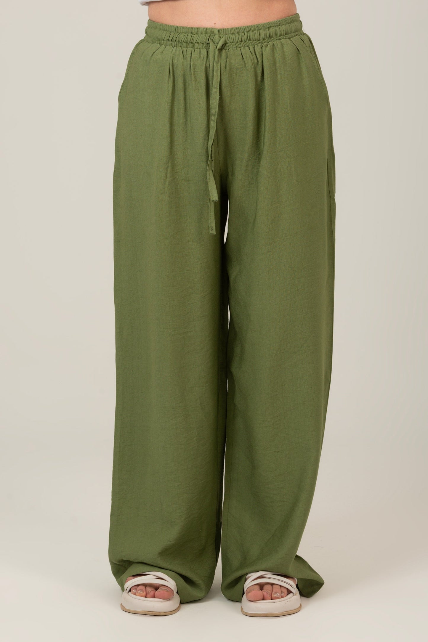 Linen High Waist Pants